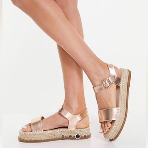 ASOS Truffle Collection Flatform Espadrille Sandals